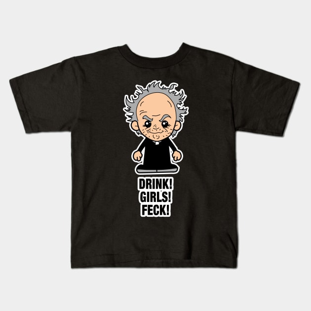 Lil Father Jack - Drink Kids T-Shirt by TopNotchy